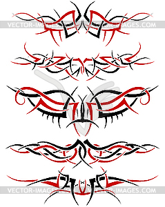 Tattoos set - vector image