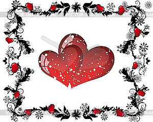 St. Valentine`s day card - vector clip art