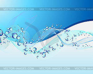 Water background - color vector clipart
