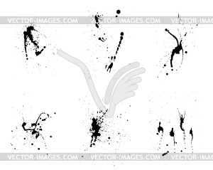 Grunge background set - vector clipart