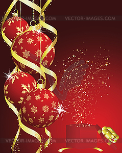 Christmas (New Year) card - vector EPS clipart