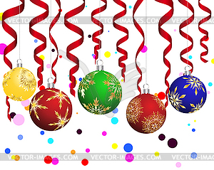 Christmas (New Year) card - vector clip art