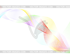 Красочные линии - изображение в векторном формате