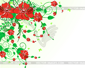 Floral background - vector clipart