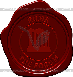 Forum sealing wax - vector clip art