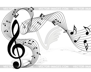 Musical notes - vector image