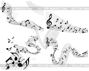 Musical notes - royalty-free vector image