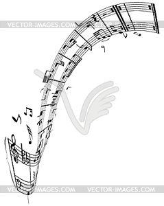 Musical notes - vector clip art