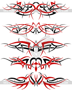 Tattoos set - vector clipart / vector image