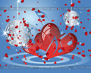 St. Valentine`s day card - vector image