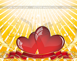 St. Valentine`s day card - vector image