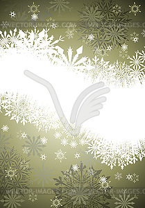 Winter frame background - vector clipart