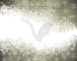 Winter frame background - vector clipart