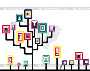 Abstract tree - vector clipart