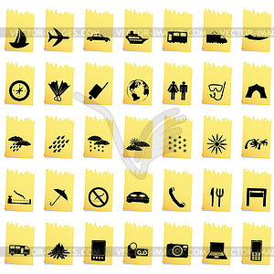 Transportation icon set - vector image