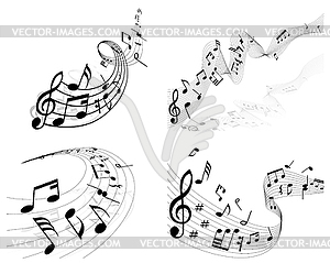 Music notes - vector image