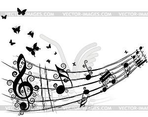 Musical notes - vector clip art