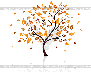 Autumn tree - vector image