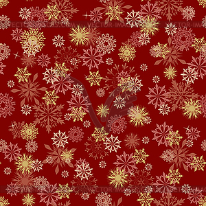 Seamless snowflakes background - vector clip art