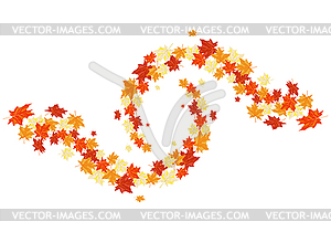 Autumn maples - royalty-free vector clipart