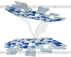 Checked background - vector clipart / vector image