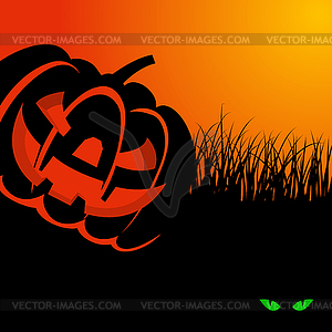 Happy halloween card - vector clipart