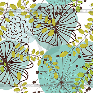 Seamless floral pattern - vector image