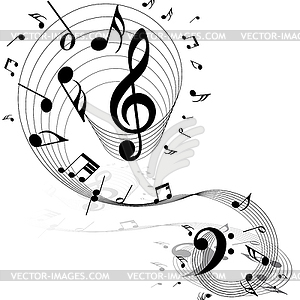 Musical notes - vector clip art