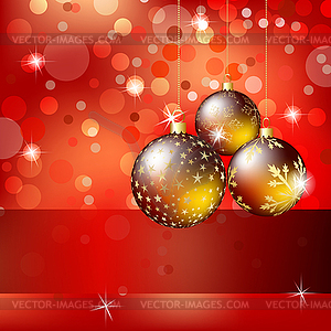 Christmas and New Year background - vector image