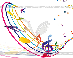 Multicolour musical - vector EPS clipart