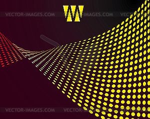 Абстрактный желтый фон - иллюстрация в векторном формате