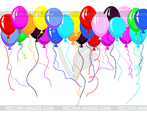 Air balloons - vector image