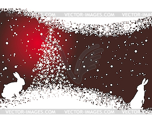 Christmas card - vector image