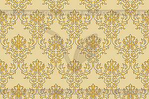 Seamless damask pattern - vector clipart