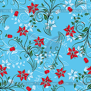 Seamless floral pattern - vector image