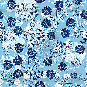 Seamless floral pattern - vector image