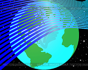 Earth globe - vector clip art