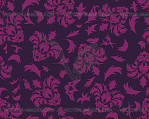 Seamless floral pattern - vector clipart