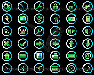 Icons set - vector clip art