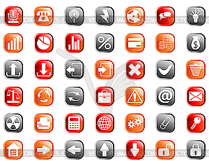 Icons set - vector clip art