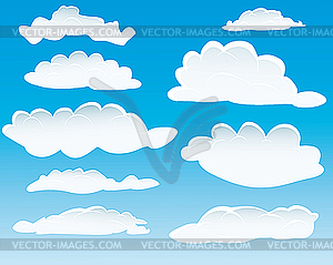 Different clouds - vector image