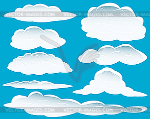 Different clouds - vector clipart