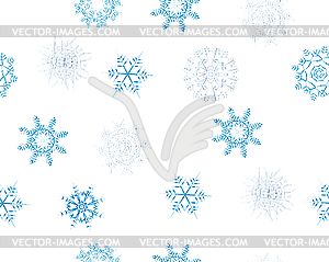 Seamless snowflakes background - vector image