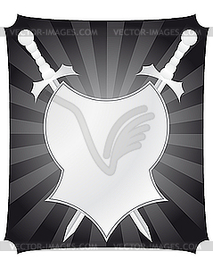 Shield and swords - vector clipart