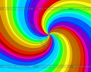 Rainbow spiral background - vector image