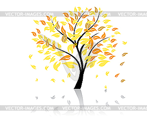 Autumn tree - vector image