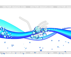 Background of water bubbles - stock vector clipart