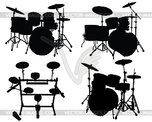 Drums kits - vector clipart