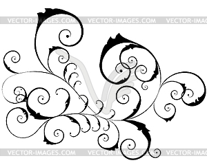 Floral ornate pattern - vector clip art