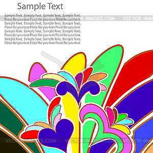 Multicolor abstract background - vector image